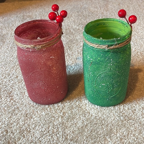Ball Jar Christmas candles - Picture 3 of 3